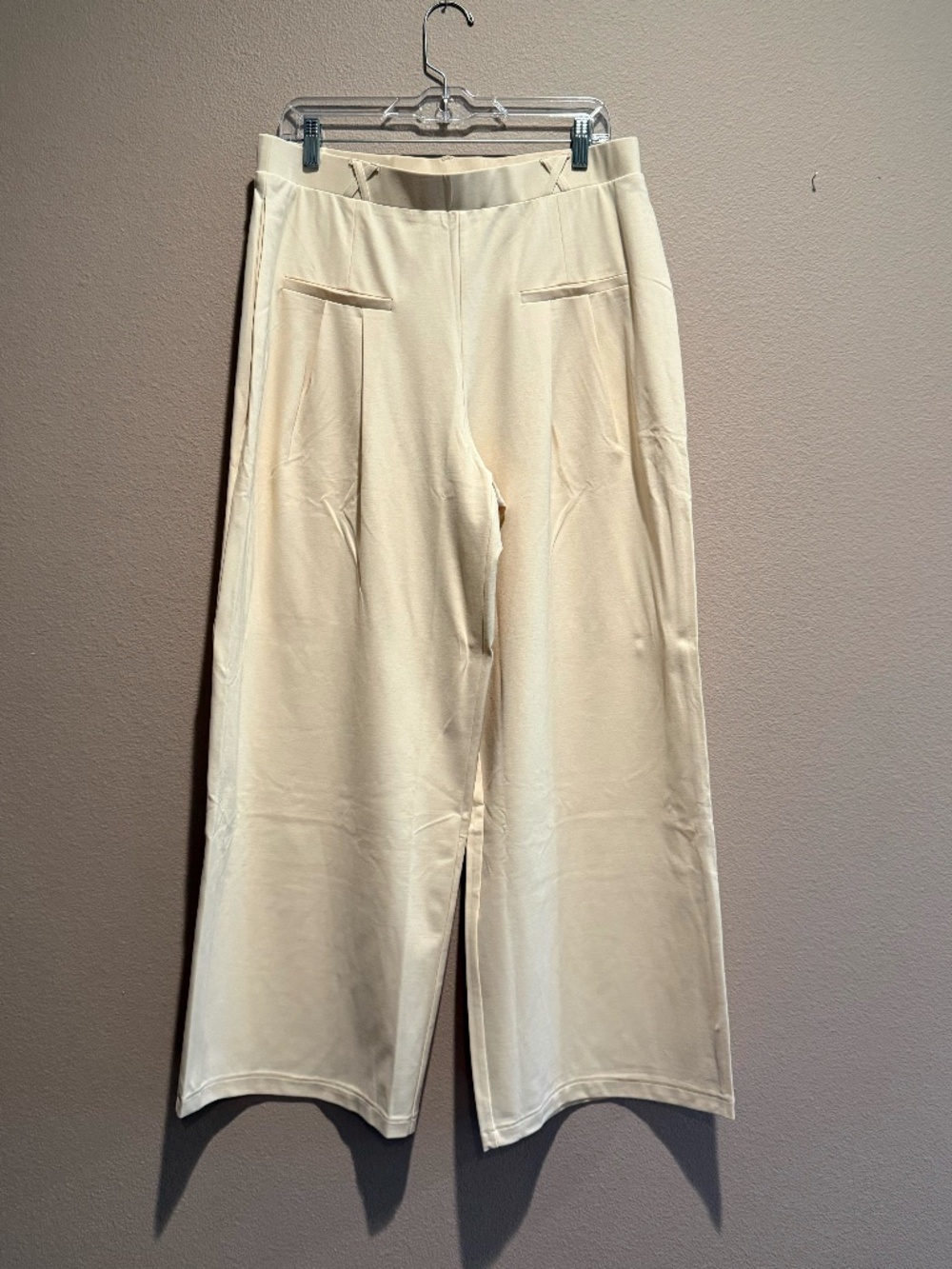 OGL Ponte-De-Roma Bamboo Wide-Leg Pants, Women's L